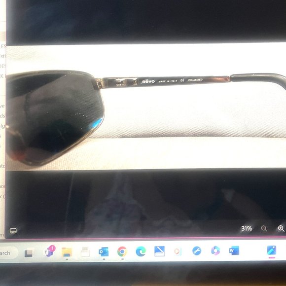 REVO sunglasses 3014 080/k3 6101b 125 polarized ITAL Metal FrameH20 Grey green - Picture 4 of 6